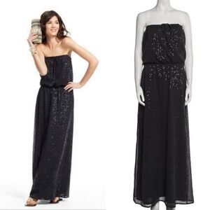 Like NEW Calypso St. Barth Sequin Beaded Tassel Linen Maxi Dress Gown